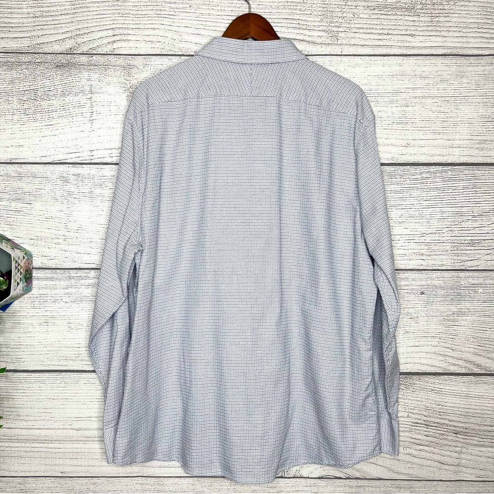 Original Penguin Light Blue Pattern Button Down S… - image 6